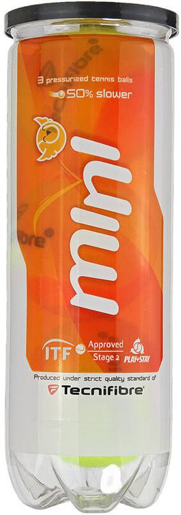 Piłki tenisowe TECNIFIBRE MINI TENNIS STAGE 2 ORANGE (3 szt.)