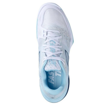 Buty tenisowe damskie BABOLAT Jet Mach 3 AC  White/Angel Blue