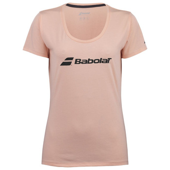 Koszulka tenisowa dziewczęca BABOLAT EXERCISE TEE GIRL Tropical Peach