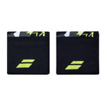 frotki tenisowe Babolat  LOGO WRISTBAND, czarne/pure aero
