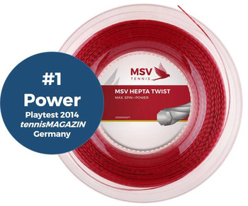 Naciąg tenisowy MSV HEPTA TWIST 200M RED