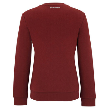 bluza tenisowa damskia Tecnifibre TEAM SWEATER CARDINAL