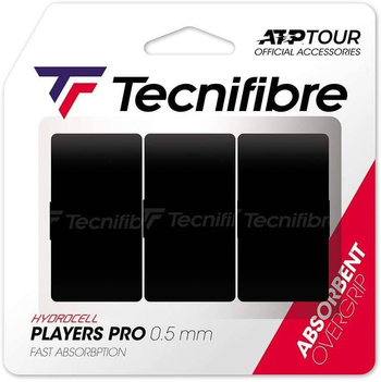 owijki tenisowe TECNIFIBRE PRO PLAYERS ATP OVERGRIPS x3 BLACK