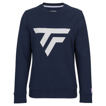 bluza tenisowa damskia Tecnifibre FLEECE SWEATER / niebieska