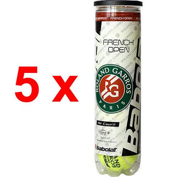 5 x piłki tenisowe BABOLAT ALL COURT  French Open Roland Garros (4szt.)