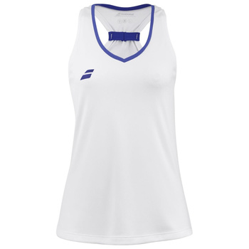 Koszulka tenisowa dziewczęca BABOLAT PLAY TANK TOP White 