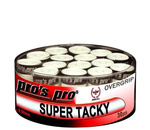 Owijki tenisowe PRO'S PRO SUPER TACKY  x30 / białe
