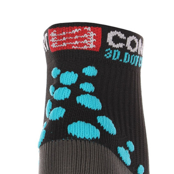 skarpety kompresyjne COMPRESSPORT RUN PRO RACING SOCKS 3D.DOT HIGH-CUT (1 para) /  RSH BLACK-BLUE 01319-204