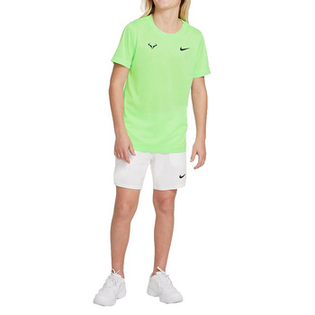 koszulka tenisowa chłopięca NIKE COURT  RAFA TEE JUNIOR zielona 