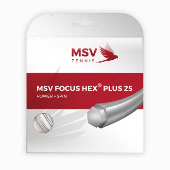 Naciąg tenisowy MSV FOCUS HEX PLUS 25 12M WHITE