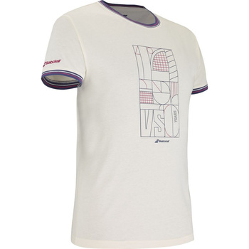 Koszulka tenisowa męska BABOLAT 150  COTTON TEE  / Cannoli Cream