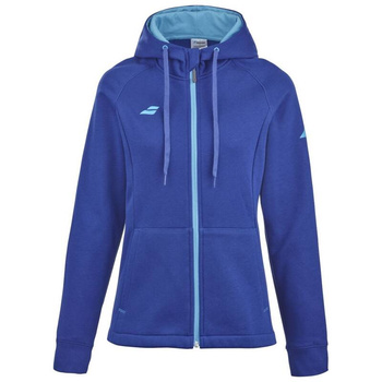 bluza tenisowa damska BABOLAT EXERCISE HOOD JACKET Sodalite Blue