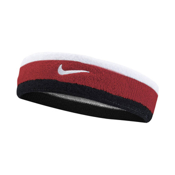 opaska tenisowa na głowę  NIKE TENNIS SWOOSH HEADBAND czerwono-czarna 