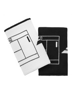 frotka tenisowa BABOLAT REVERSIBLE JUMBO WRISTBAND x2 / WHITE-BLACK