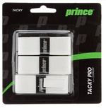 Owijka tenisowa PRINCE TACKY PRO (3 sztuki) WHITE