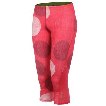 legginsy do biegania damskie 3/4 REEBOK ESSENTIALS CAPRI DOT / rozmiar XS wyprzedaż