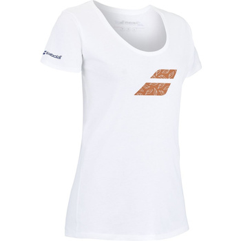 koszulka tenisowa damska EXERCISE EVENT TEE WOMAN / biała
