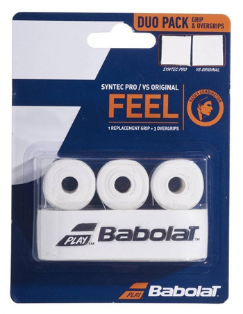 Owijki tenisowe BABOLAT DUO PACK SYNTEC PRO X1 + VS ORIGINAL x3