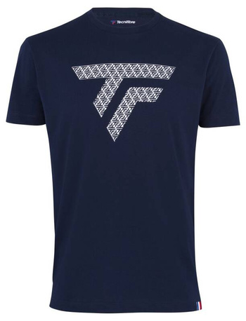 koszulka tenisowa męska TECNIFIBRE TRAINING TEE MARINE