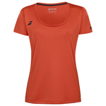 Koszulka tenisowa dziewczęca BABOLAT PLAY CAP SLEEVE TOP GIRL Fiesta Red
