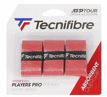 Owijki tenisowe TECNIFIBRE PRO PLAYERS ATP OVERGRIPS x3 RED