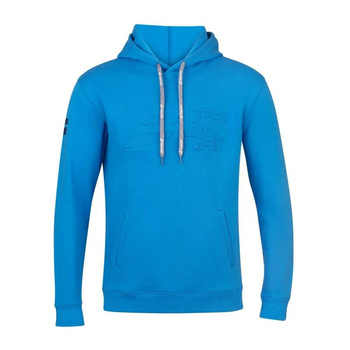 bluza tenisowa juniorska BABOLAT EXERCISE HOOD SWEAT JR Blue Aster