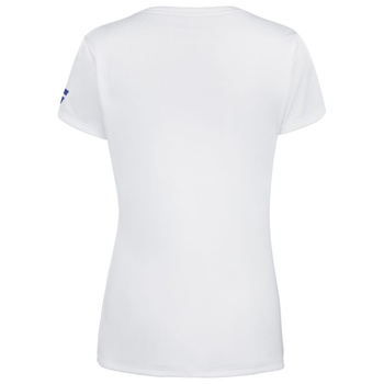 Koszulka tenisowa dziewczęca BABOLAT PLAY CAP SLEEVE TOP GIRL White