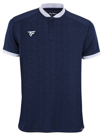 koszulka tenisowa męska TECNIFIBRE POLO TEAM MESH /  granatowa