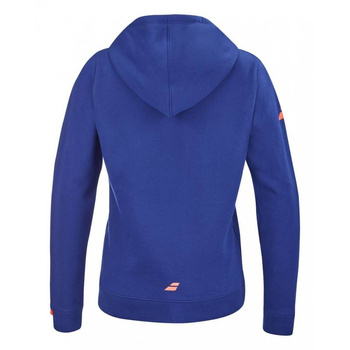 bluza tenisowa damska BABOLAT EXERCISE HOOD SWEAT, granatowa