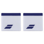 frotki tenisowe na nadgarstek Babolat  LOGO WRISTBAND White/Sodalite Blue