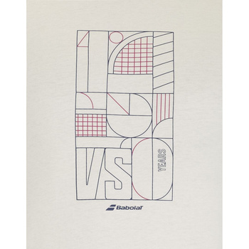Koszulka tenisowa męska BABOLAT 150  COTTON TEE  / Cannoli Cream