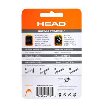 Owijki tenisowe HEAD SOFTAC TRACTION black / 285000