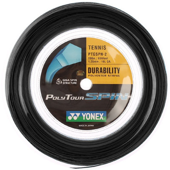 naciąg tenisowy YONEX POLY TOUR SPIN  200M / PTGSPN-2 BLACK