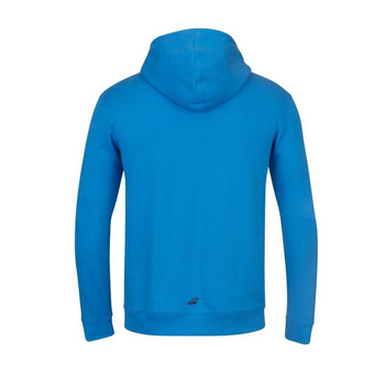 bluza tenisowa juniorska BABOLAT EXERCISE HOOD SWEAT JR Blue Aster