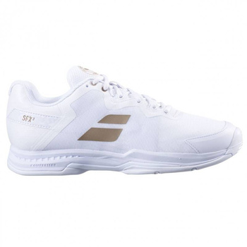 buty tenisowe damskie BABOLAT SFX3 AC Wimbledon , biało - złote