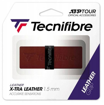Owijka tenisowa bazowa TECNIFIBRE LEATHER GRIP ATP x1 / naturalna skóra
