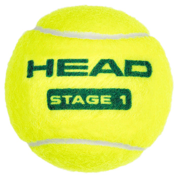 Piłki tenisowe HEAD 72B STAGE 1 - GREEN-POLYBAG/ WOREK