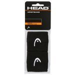 frotki tenisowe HEAD WRISTBAND 2,5"  x2sztuki BK