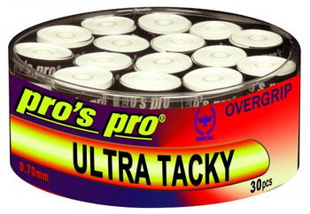 Owijki tenisowe PRO'S PRO ULTRA TACKY  x30 / białe