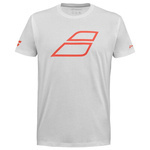 koszulka tenisowa męska BABOLAT STRIKE COTTON TEE MEN White/Strike Red 