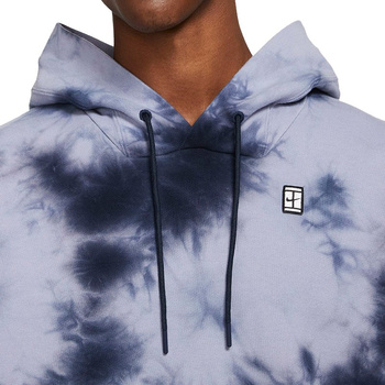 bluza tenisowa męska NIKE COURT HOODIE HERITAGE / niebieski Tie-Dye 