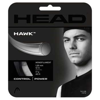 Naciąg tenisowy HEAD HAWK 12m pojedynczy / 281103 czarny