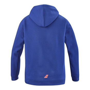 bluza tenisowa juniorska BABOLAT EXERCISE HOOD SWEAT JR Estate Blue