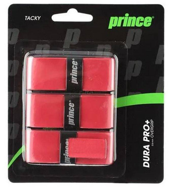 Owijka tenisowa PRINCE DURA PRO (3 sztuki) RED