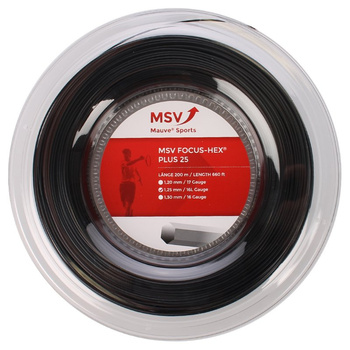 Naciąg tenisowy MSV FOCUS HEX PLUS 25 200M BLACK