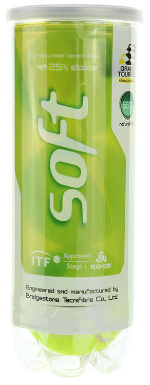 Piłki tenisowe TECNIFIBRE SOFT STAGE 1 GREEN (3 szt.)