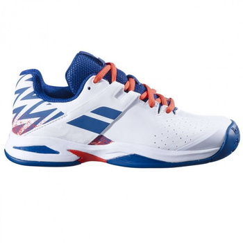 buty tenisowe dziecięce BABOLAT PROPULSE AC JUNIOR biało/niebieskie