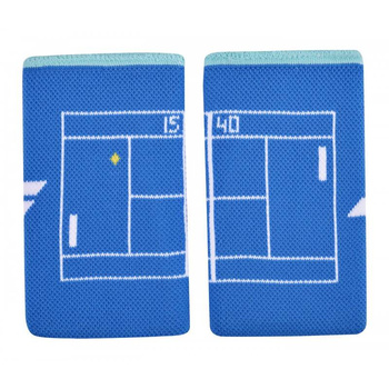 frotka tenisowa BABOLAT REVERSIBLE JUMBO WRISTBAND x2 / błękitno-niebieskia