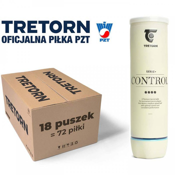Piłki tenisowe TRETORN NEW LOGO SERIE+ CONTROL  4szt. x18 puszek / KARTON