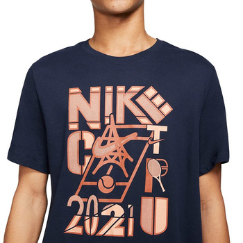 koszulka tenisowa męska NIKE COURT TEE ROLAND GARROS CLAY / DD2250-451